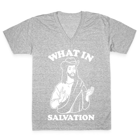 What In Salvation V-Neck Tee Shirt