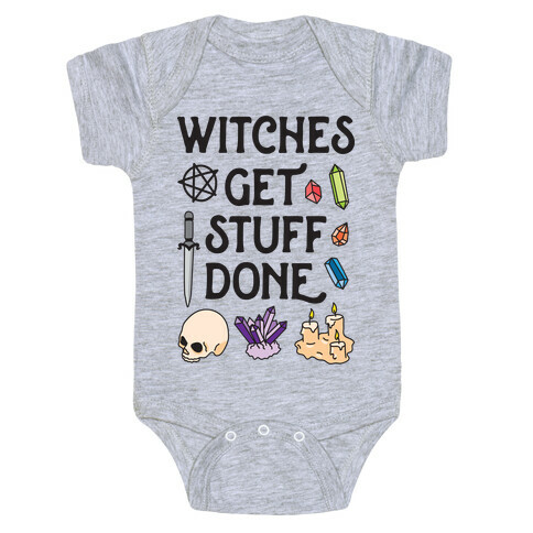 Witches Get Stuff Done Baby One-Piece