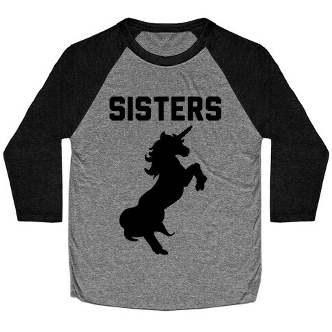 Unicorn Sisters Pair 2 Baseball Tee