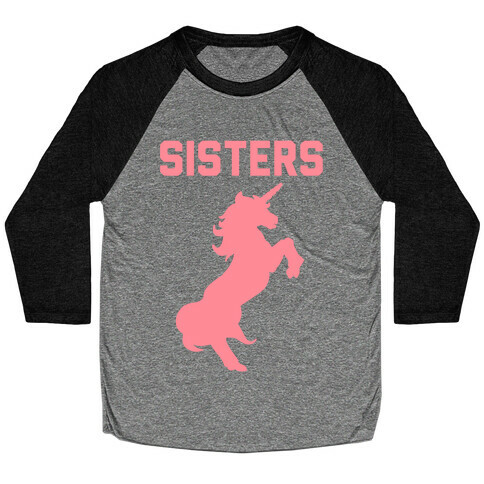 Unicorn Sisters Pair 2 Baseball Tee