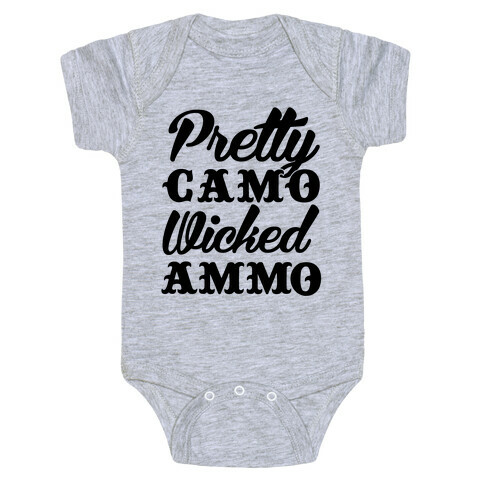 Pretty Camo Wicked Ammo Baby One-Piece
