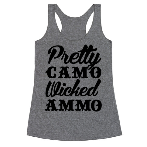 Pretty Camo Wicked Ammo Racerback Tank Top
