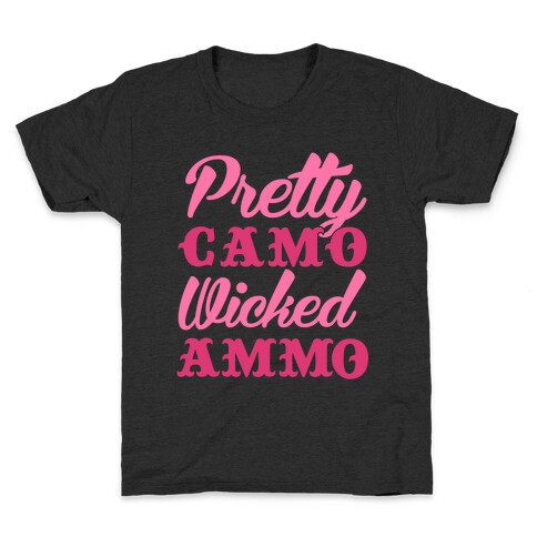 Pretty Camo Wicked Ammo Kids T-Shirt