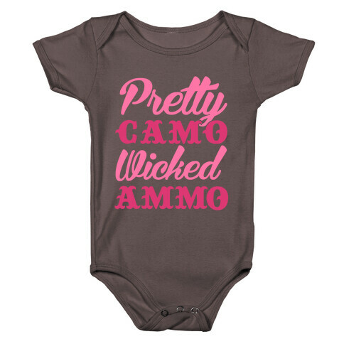 Pretty Camo Wicked Ammo Baby One-Piece
