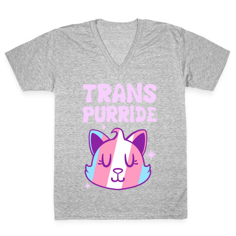 Trans Purride V-Neck Tee Shirt