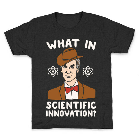 What In Scientific Innovation White Print Kids T-Shirt