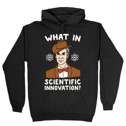What In Scientific Innovation White Print Hooded Sweatshirt