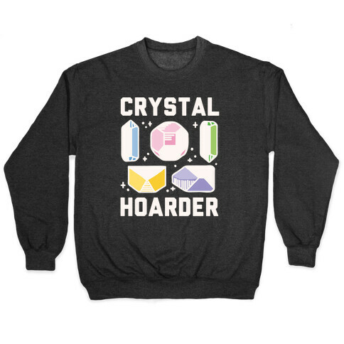 Crystal Hoarder White Print Pullover