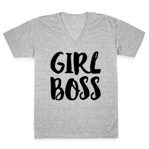 Girl Boss V-Neck Tee Shirt