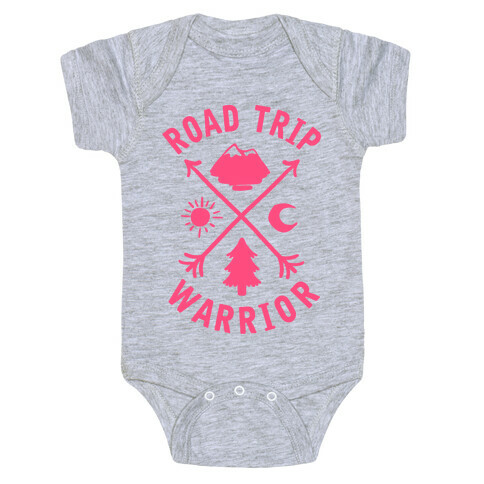 Road Trip Warrior (Pink) Baby One-Piece