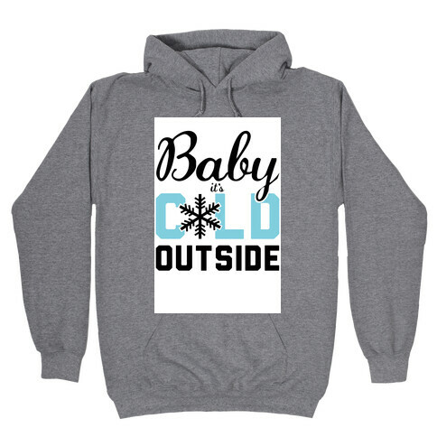 Baby, it's Cold Outside.  Hooded Sweatshirt