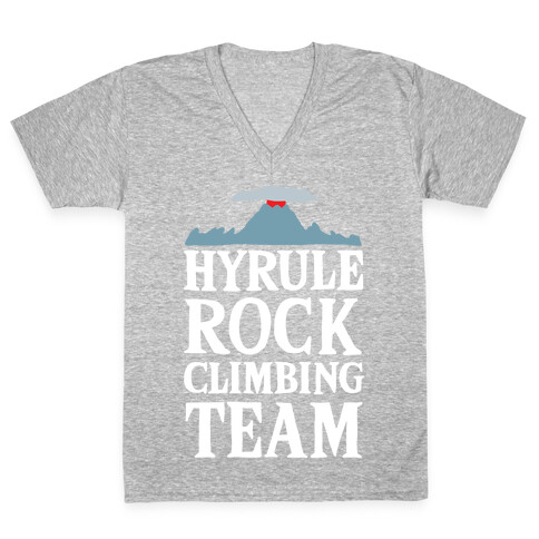 Hyrule Rock Climbing Team V-Neck Tee Shirt