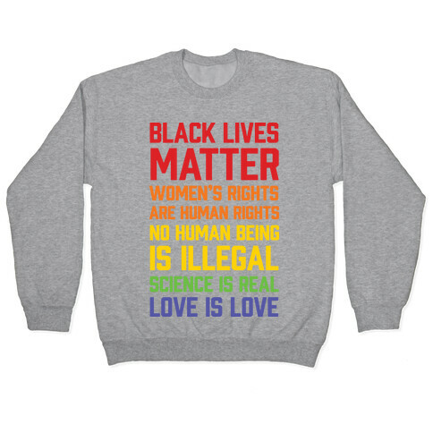 Black Lives Matter List Pullover