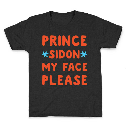Prince Sidon My Face Please Parody White Print Kids T-Shirt