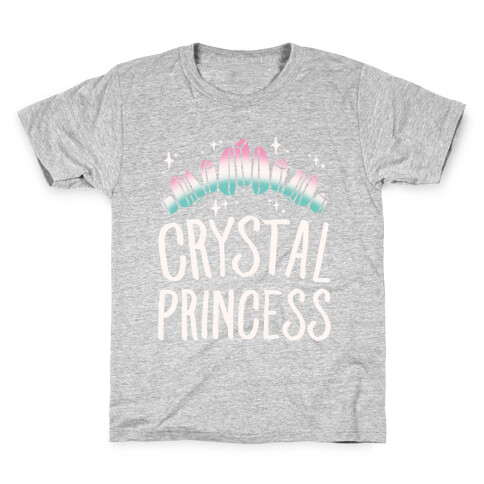 Crystal Princess White Print  Kids T-Shirt