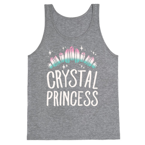 Crystal Princess White Print  Tank Top