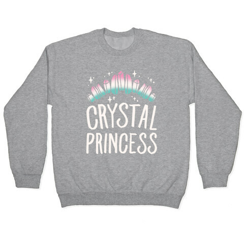 Crystal Princess White Print  Pullover
