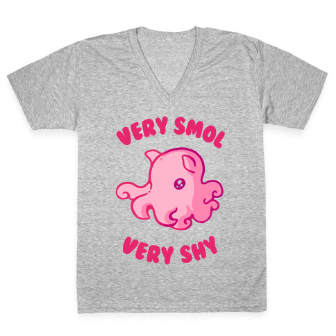 Very Smol Very Shy Dumbo Octopus V-Neck Tee Shirt