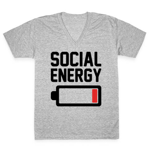 Social Energy Low V-Neck Tee Shirt