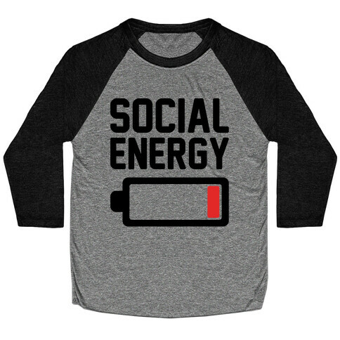 Social Energy Low Baseball Tee