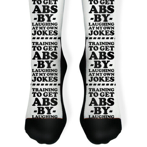 Training To Get Abs By Laughing At My Own Jokes Sock