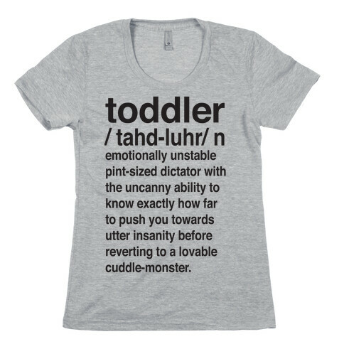 Toddler Definition Womens T-Shirt