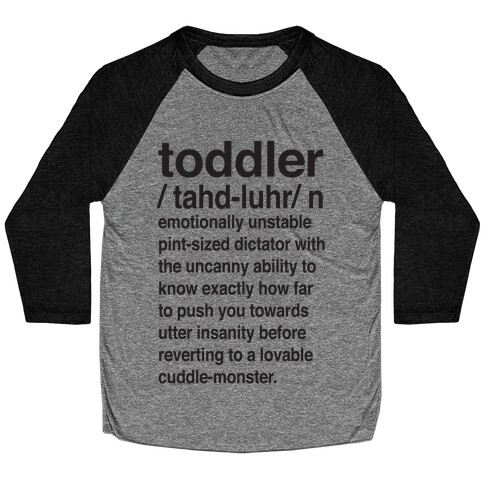 Toddler Definition Baseball Tee