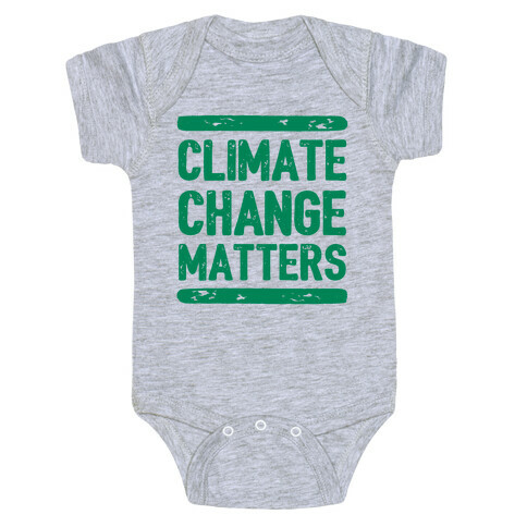 Climate Change Matters Baby One-Piece