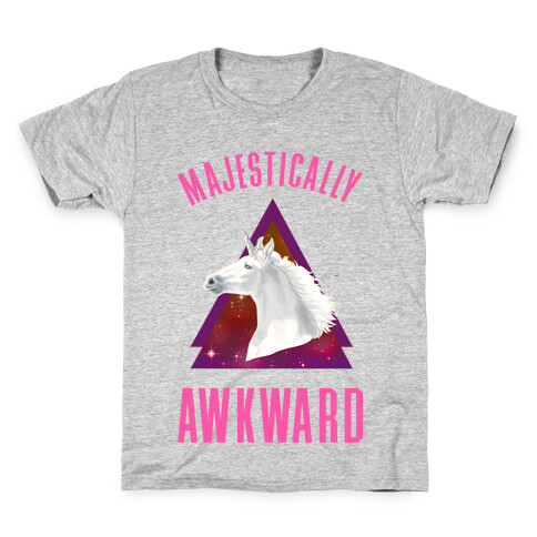 Majestically Awkward Unicorn Kids T-Shirt