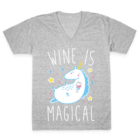 Wine Is Magical V-Neck Tee Shirt