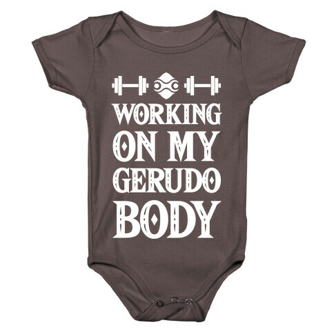 Working On My Gerudo Body Baby One-Piece