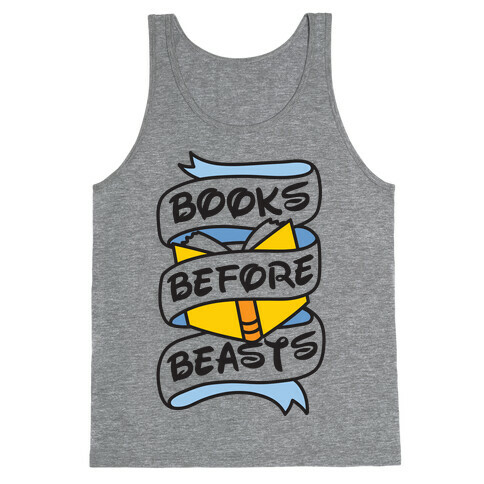 Books Before Beasts Tank Top