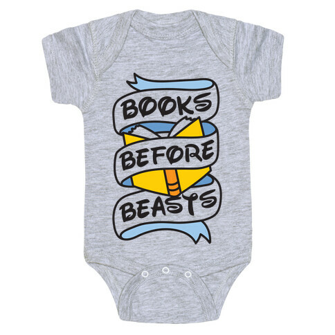 Books Before Beasts Baby One-Piece