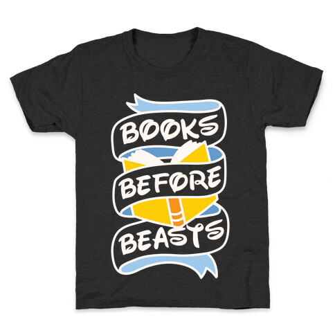 Books Before Beasts Kids T-Shirt