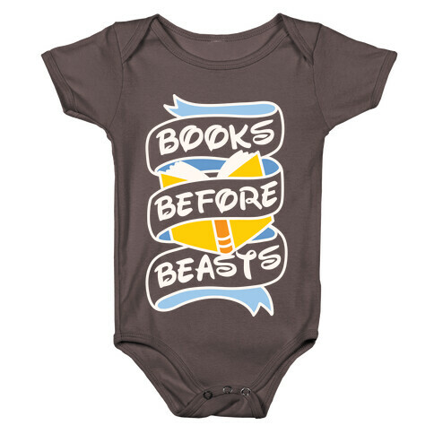 Books Before Beasts Baby One-Piece