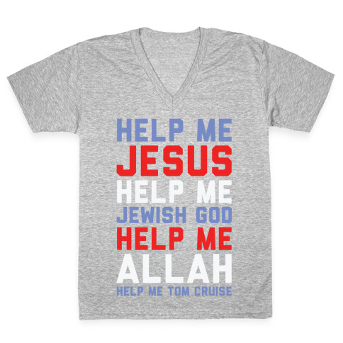 Help Me Jesus V-Neck Tee Shirt