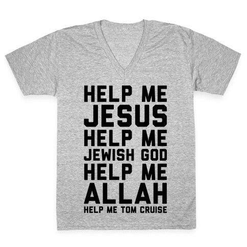 Help Me Jesus V-Neck Tee Shirt