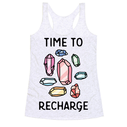 Time To Recharge Racerback Tank Top