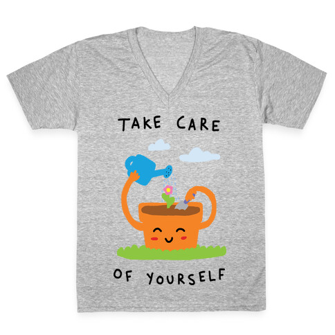 Take Care Of Yourself V-Neck Tee Shirt