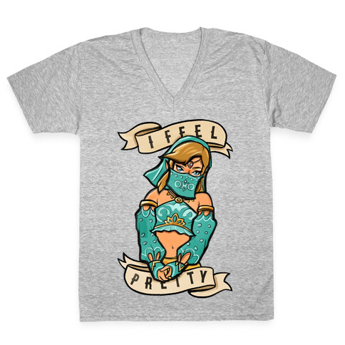 I Feel Pretty Gerudo Parody  V-Neck Tee Shirt