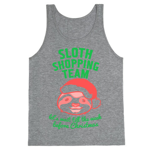 Sloth Shopping Team Tank Top