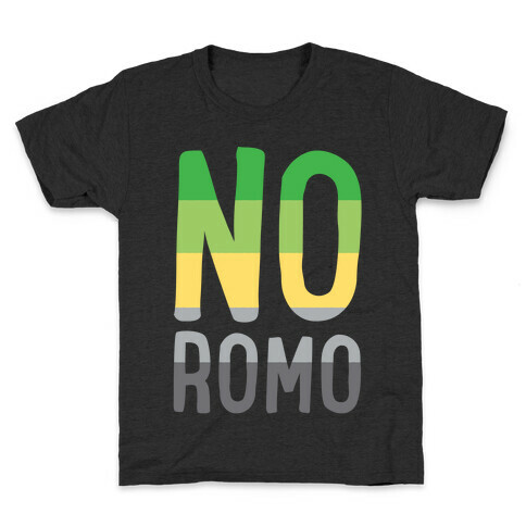 No Romo White Print Kids T-Shirt