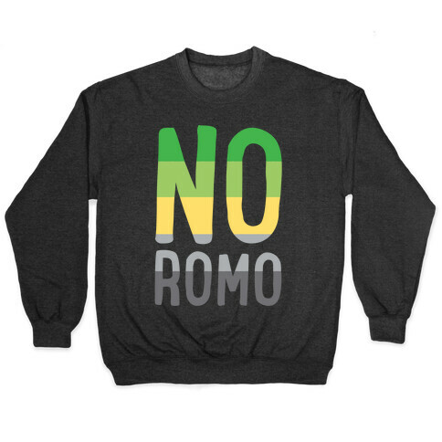 No Romo White Print Pullover