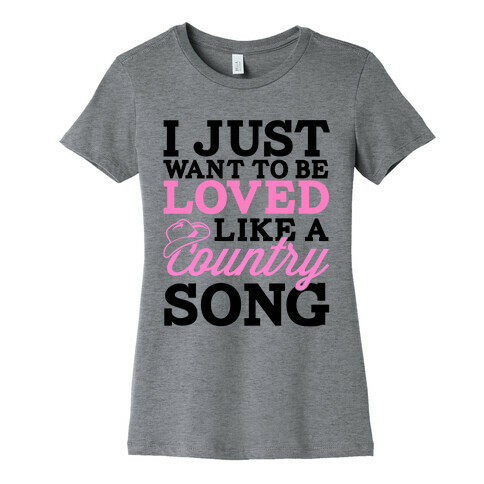 Country Song Love Womens T-Shirt