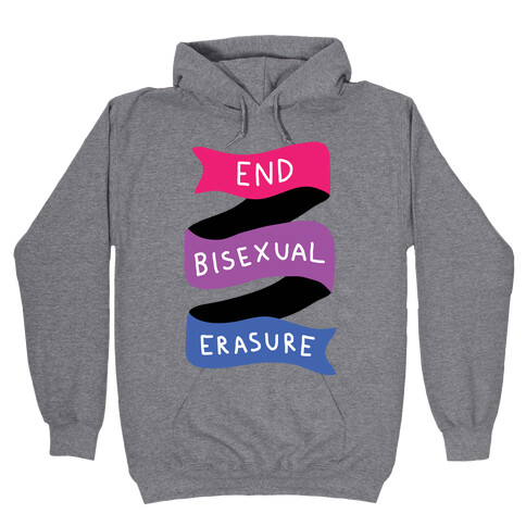 End Bisexual Erasure Hooded Sweatshirt