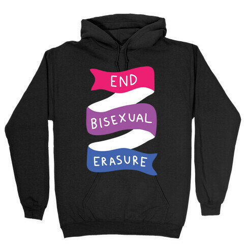 End Bisexual Erasure Hooded Sweatshirt