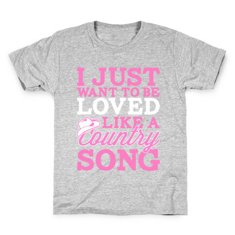 Country Song Love Kids T-Shirt