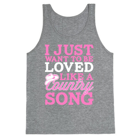 Country Song Love Tank Top