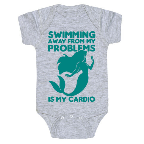 Swimming Away From My Problems Is My Cardio Baby One-Piece