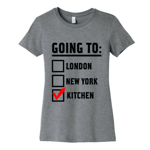 I'm Going To...the Kitchen! Womens T-Shirt